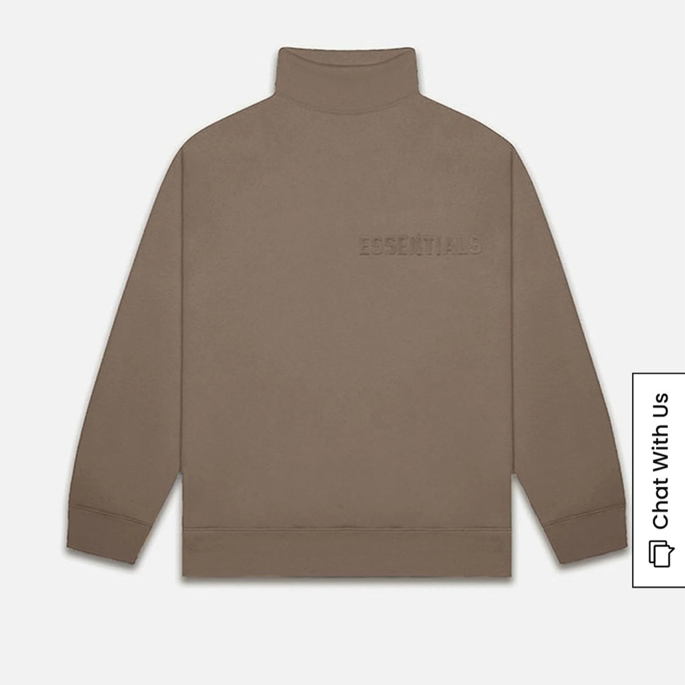 Essentials Fear Of God Wood Mock Neck Sweatshirt